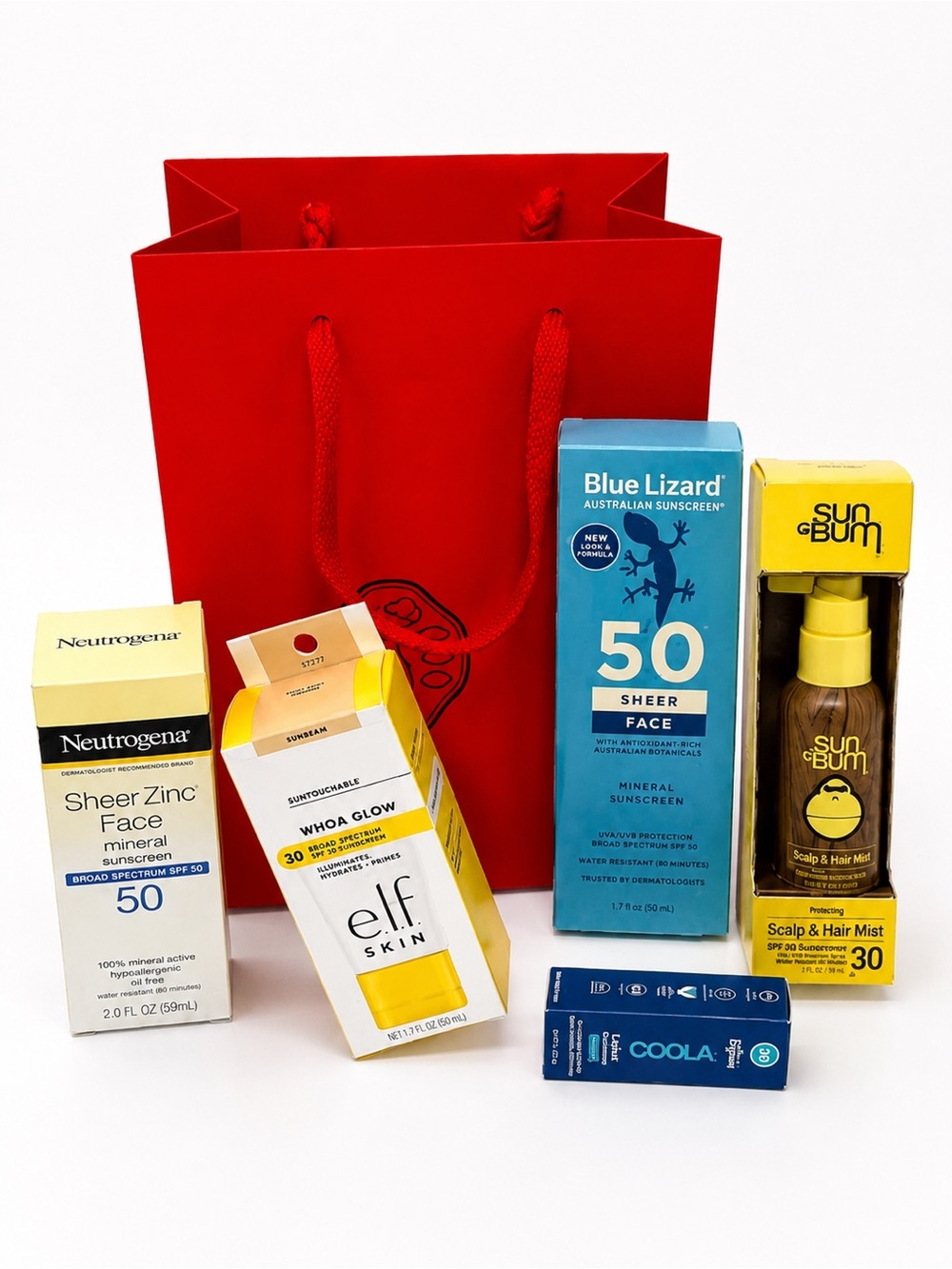Skincare Bundle Neutrogena ELF Sun Bum Coola Sunscreen Summer Travel Kit